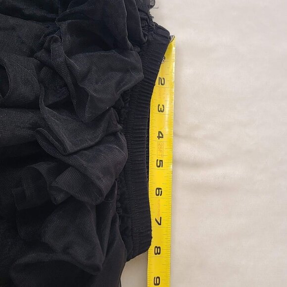 Black Ruffle Tutu Skirt with Gold Sequin Bow Lily & Max Girls Size SM - Picture 7 of 8